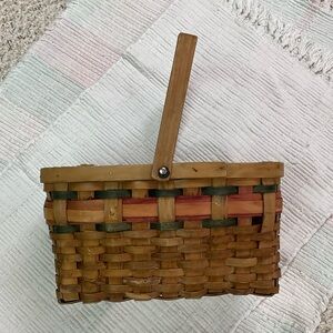 Woven Tan Basket Bag